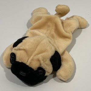 “PUGSLY” Ty Pug Beanie Babies In Mint Condition